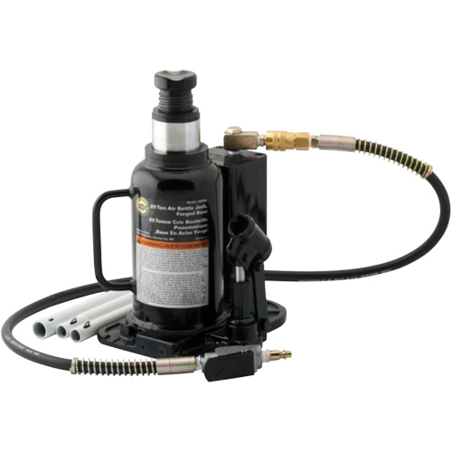 Air Actuated Bottle Jack, 20 Ton(s), Air Hydraulic, 18-3/4" Raised Height Dufferin Supply