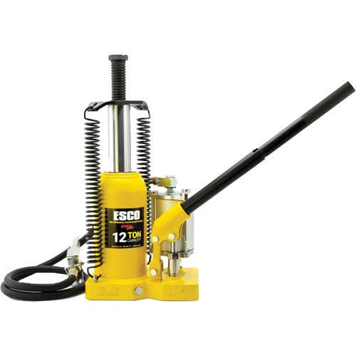 Pro Series Bottle Jack, 12 Ton(s), Air Hydraulic, 18-1/2" Raised Height Dufferin Supply