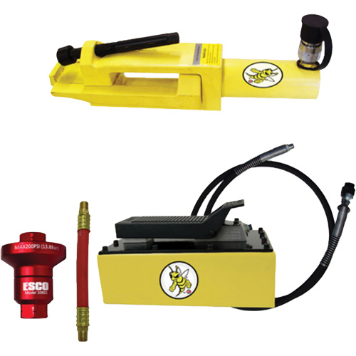 Ensemble de brise-talon pour pneus g&eacute;ants/&eacute;quipement de terrassement Yellow Jackit Dufferin Supply