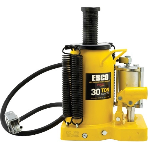 Cric-bouteille de s&eacute;rie Pro, 30 tonnes, Air comprim&eacute;/hydraulique, 20" Hauteur &eacute;lev&eacute;e Dufferin Supply