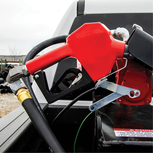 Red Automatic Gasoline Spout Nozzle Dufferin Supply