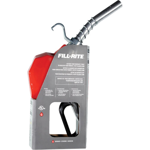 Red Automatic Gasoline Spout Nozzle Dufferin Supply