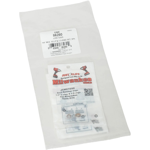 Jeu de clips et joints toriques de 1/4 po pour Milwaukee - en vrac Dufferin Supply
