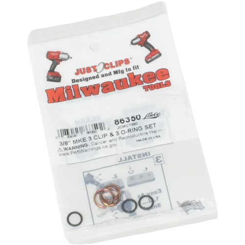 Jeu de clips et joints toriques de 3/8 po pour Milwaukee Dufferin Supply