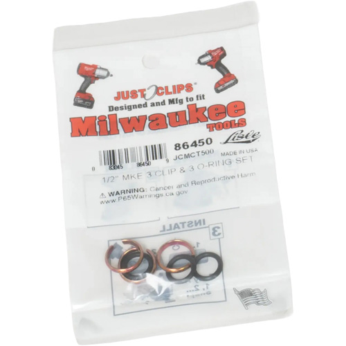 1/2" Clips & O-Rings Set for Milwaukee Dufferin Supply