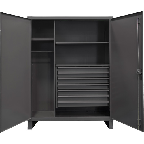 Vestiaire tr&egrave;s robuste, Acier, 48" la x 24" p x 78" h, Gris Dufferin Supply