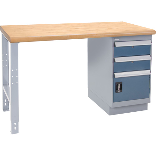 Industrial Duty Workbench, Door w/ Drawer Combination, 1000 lbs. Cap., 36" W x 72" D, 34" H Dufferin Supply