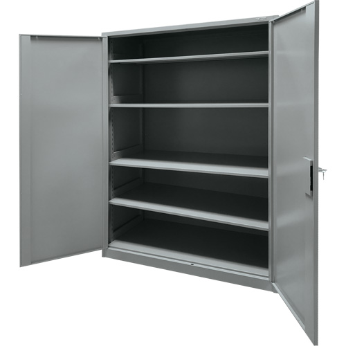 Armoire de rangement, Acier, 4 Tablettes, 78" h x 48" la x 24" P, Gris Dufferin Supply