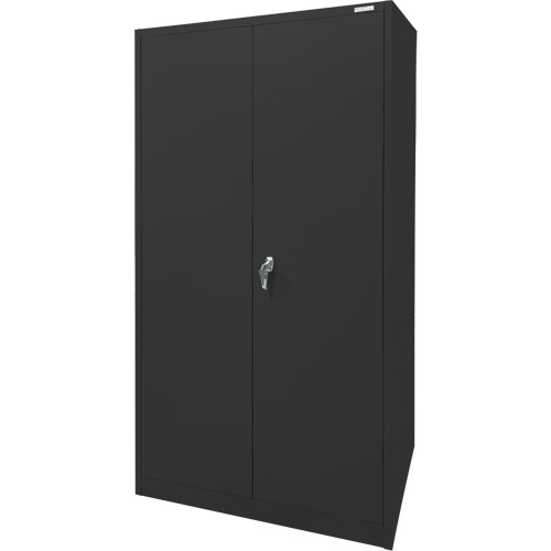 Armoire d'entreposage, Acier, 4 Tablettes, 78" h x 36" la x 24" P, Noir Dufferin Supply