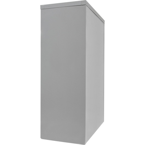 Counter-High Storage Cabinet, Steel, 2 Shelves, 42" H x 36" W x 24" D, Grey Dufferin Supply