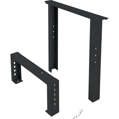 Industrial Duty Leg for Workbench, Steel, 24" D x 34" H, Single Dufferin Supply