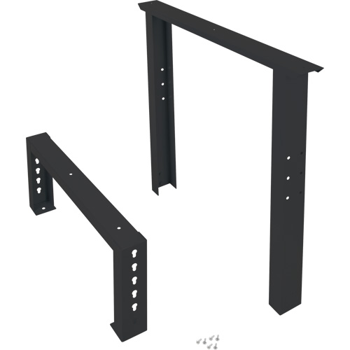 Industrial Duty Leg for Workbench, Steel, 30" D x 34" H, Single Dufferin Supply