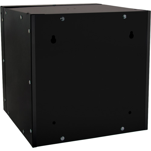 Casier cubique empilable, 12" x 12" x 12", Acier, Noir, D&eacute;mont&eacute; Dufferin Supply