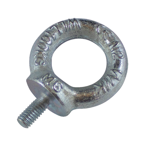 Drop Forged Eye Bolts, 1/8" Dia., 1/2" L, Uncoated Natural Finish, 154 lbs (70 kg) Capacity Dufferin Supply