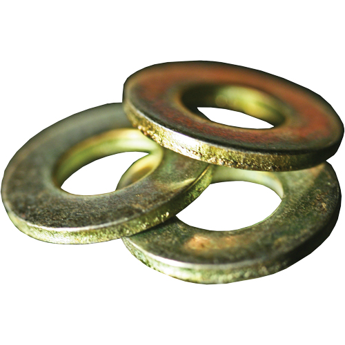 Rondelle plate SAE, 3/8", Zinc jaune Dufferin Supply