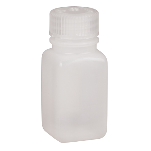 Bouteilles peu encombrantes &agrave; prise facile, Carr&eacute;e, 2 oz, Plastique Dufferin Supply