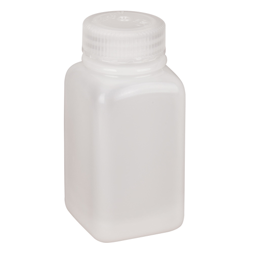 Easy-Grip Space-Saver Bottles, Square, 6 oz., Plastic Dufferin Supply