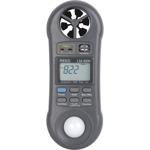 Thermo-Anemometer with ISO Certificate, Not Data Logging, 0.2 - 30.0 m/sec Air Velocity Range Dufferin Supply