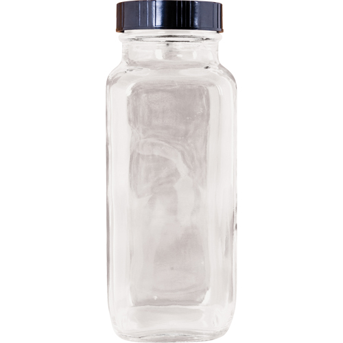 Bottle, Square, 8 fl. Oz., Glass Dufferin Supply
