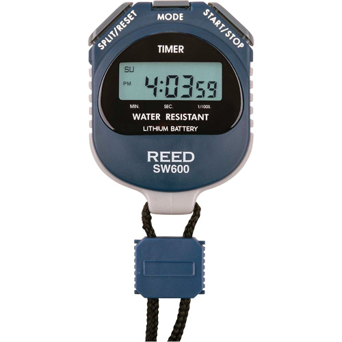 REED SW600 Stopwatch, Digital, Water Resistant Dufferin Supply