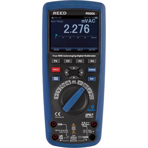 True RMS Industrial Multimeter, AC/DC Voltage, AC/DC Current Dufferin Supply