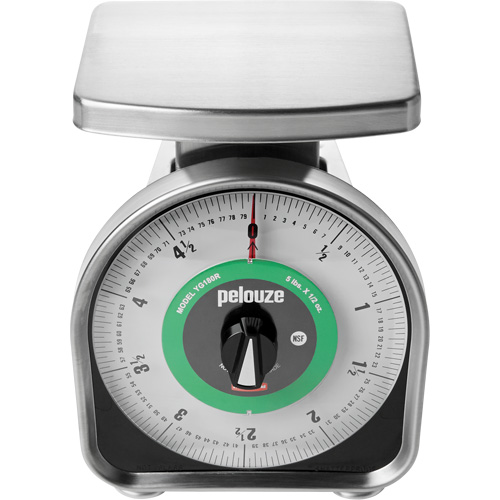 Balance m&eacute;canique &agrave; mesurer les portions Pelouze, Capacit&eacute; 5 lb / 2,3 kg, Graduations 10 g / 0,5 oz Dufferin Supply