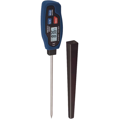 Thermom&egrave;tre &agrave; tige REED R2222, Contact, Num&eacute;rique, -40-482°F (-40-250°C) Dufferin Supply