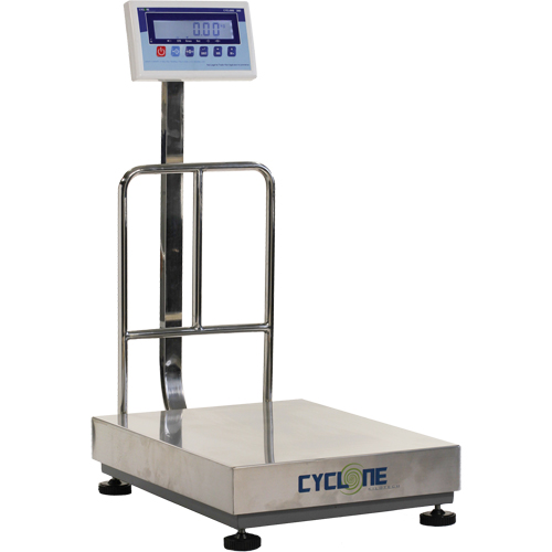 Balance &agrave; plateforme et d'&eacute;tabli Cyclone 300, Capacit&eacute; de 600 lb / 300 kg, 17-3/4" lo x 23-3/5" la Dufferin Supply