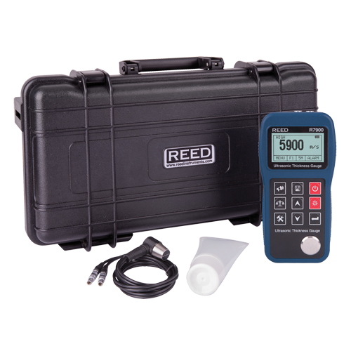 Ultrasonic Thickness Gauge, Digital Display, Ultrasound, 0.03" - 15.7" (0.65 mm - 400 mm) Range Dufferin Supply