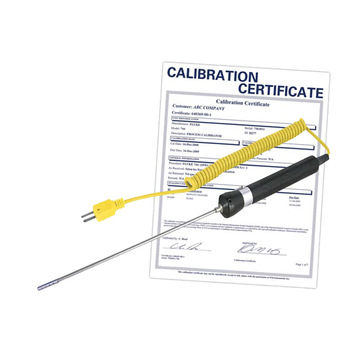 Sonde thermocouple pour l'air/gaz avec certificat de calibration, 900 °C (1652°F) Temp. max. Dufferin Supply