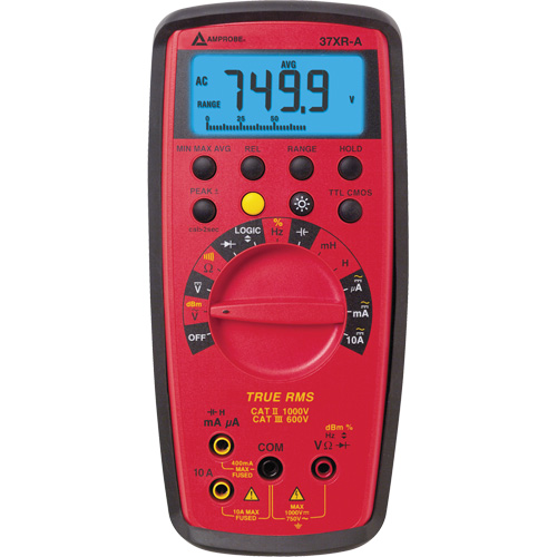 37XR-A True RMS Digital Multimeter, AC/DC Voltage, AC/DC Current Dufferin Supply