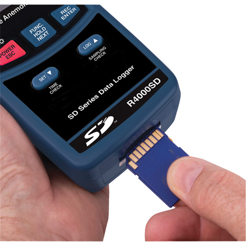 Thermo-an&eacute;mom&egrave;tres, Enregistrement des donn&eacute;es, Gamme de v&eacute;locit&eacute; d'air de 0,4 &agrave; 30,0 m/sec Dufferin Supply