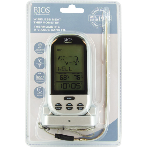 Wireless Meat & Poultry Thermometer, Contact, Digital, 32-482°F (0-250°C) Dufferin Supply