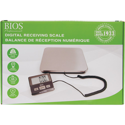 Balance de r&eacute;ception num&eacute;rique, Capacit&eacute; 220 lb, Graduations 1 lb Dufferin Supply