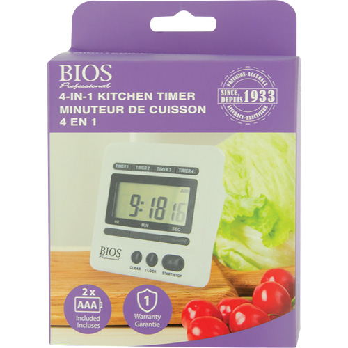 4-In-1 Kitchen Timer Dufferin Supply