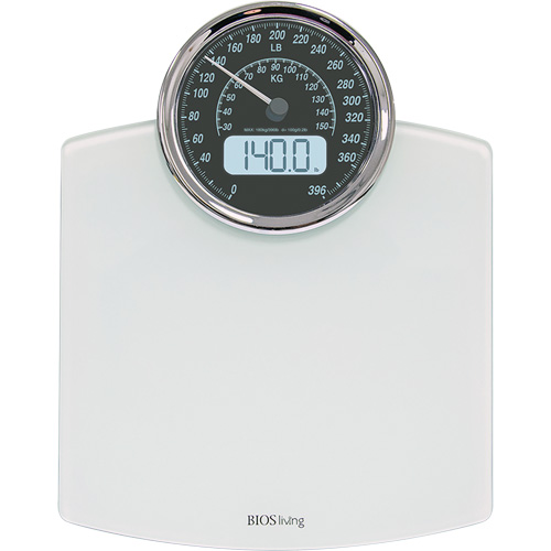 Digital Analog Scale, 396 lbs. Cap., 100 g / 0.2 lbs. Graduations Dufferin Supply
