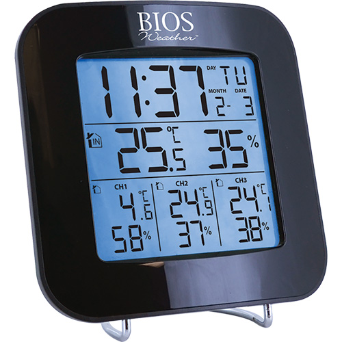 Wireless Weather Station with 3 Sensors, Non-Contact, Digital, 40-158°F (-40-70°C) Dufferin Supply