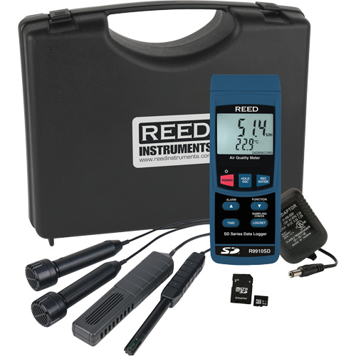 Trousse d'analyseur de la qualit&eacute; de l'air int&eacute;rieur avec enregistrement de donn&eacute;es Dufferin Supply