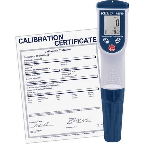 Conductivity/TDS/Salinity Meter with Calibration Certificate Dufferin Supply