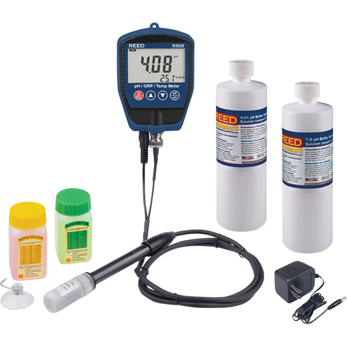 pH/mV Meter with Buffer Solution & Power Adapter Kit Dufferin Supply