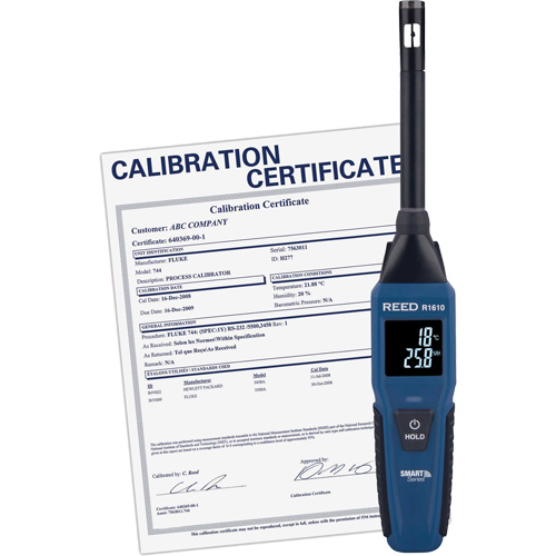 Thermo-hygrom&egrave;tre Bluetooth Smart Series avec certificat ISO, 0,0% - 100% RH, -4°- 140° F (-20° - 60° C) Dufferin Supply