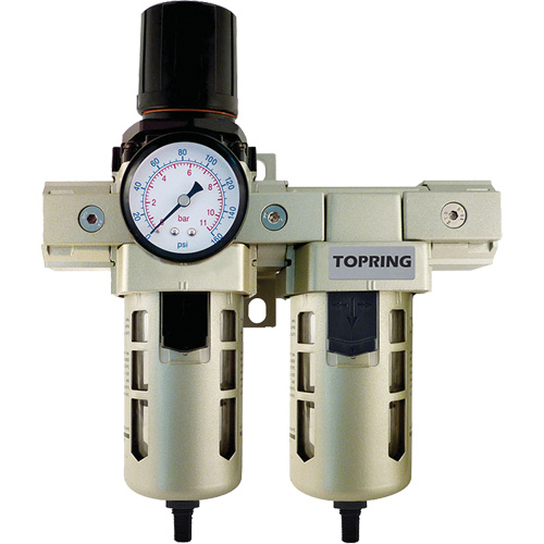 Airflo 400 Filter, Regulator & Coalescing Filter, 1/2" NPT, 150 PSI, 1.5 fl. Oz. Capacity Dufferin Supply
