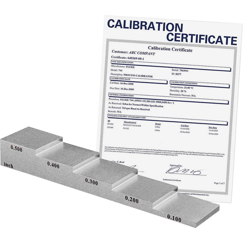 5-Step Calibration Block with ISO Certificate Dufferin Supply