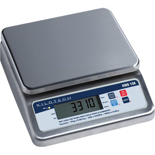Bench Weighing Scale, 15 Kg Cap., 1 g Graduations Dufferin Supply