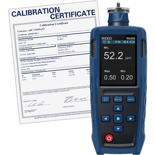 Gas Detector with Traceable Calibration Certificate Dufferin Supply