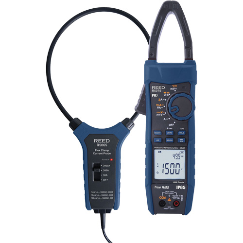 Solar Clamp Meter Kit with 18" Flexible Current Probe, AC/DC Voltage, AC/DC Current Dufferin Supply