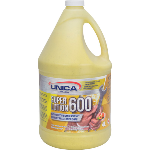 Savon antiseptique Super 600, Pierre ponce, 4 L, Bouteille, P&ecirc;che Dufferin Supply