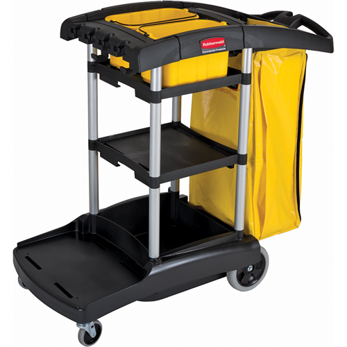 High Capacity Cleaning Carts With Bins Dufferin Supply