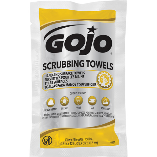 Scrubbing Towels, 80 Wipes, 12-1/4" x 10-1/2" Dufferin Supply