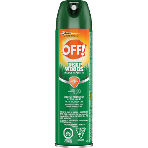 OFF! Deep Woods&reg; Insect Repellent, 25% DEET, Aerosol, 230 g Dufferin Supply